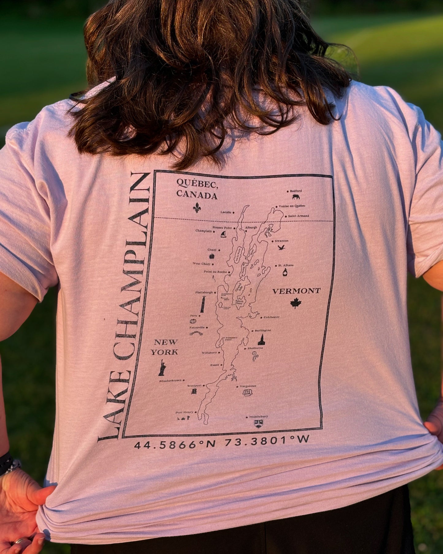 Lake Champlain Short Sleeve Shirt | Plattsburgh, New York | Burlington, Vermont | North Country Gift, Present | Fisherman Gifts | Sailing |