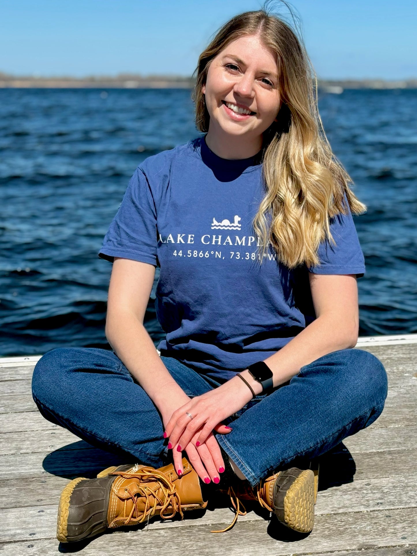 Lake Champlain Short Sleeve Shirt | Plattsburgh, New York | Burlington, Vermont | North Country Gift, Present | Fisherman Gifts | Sailing |