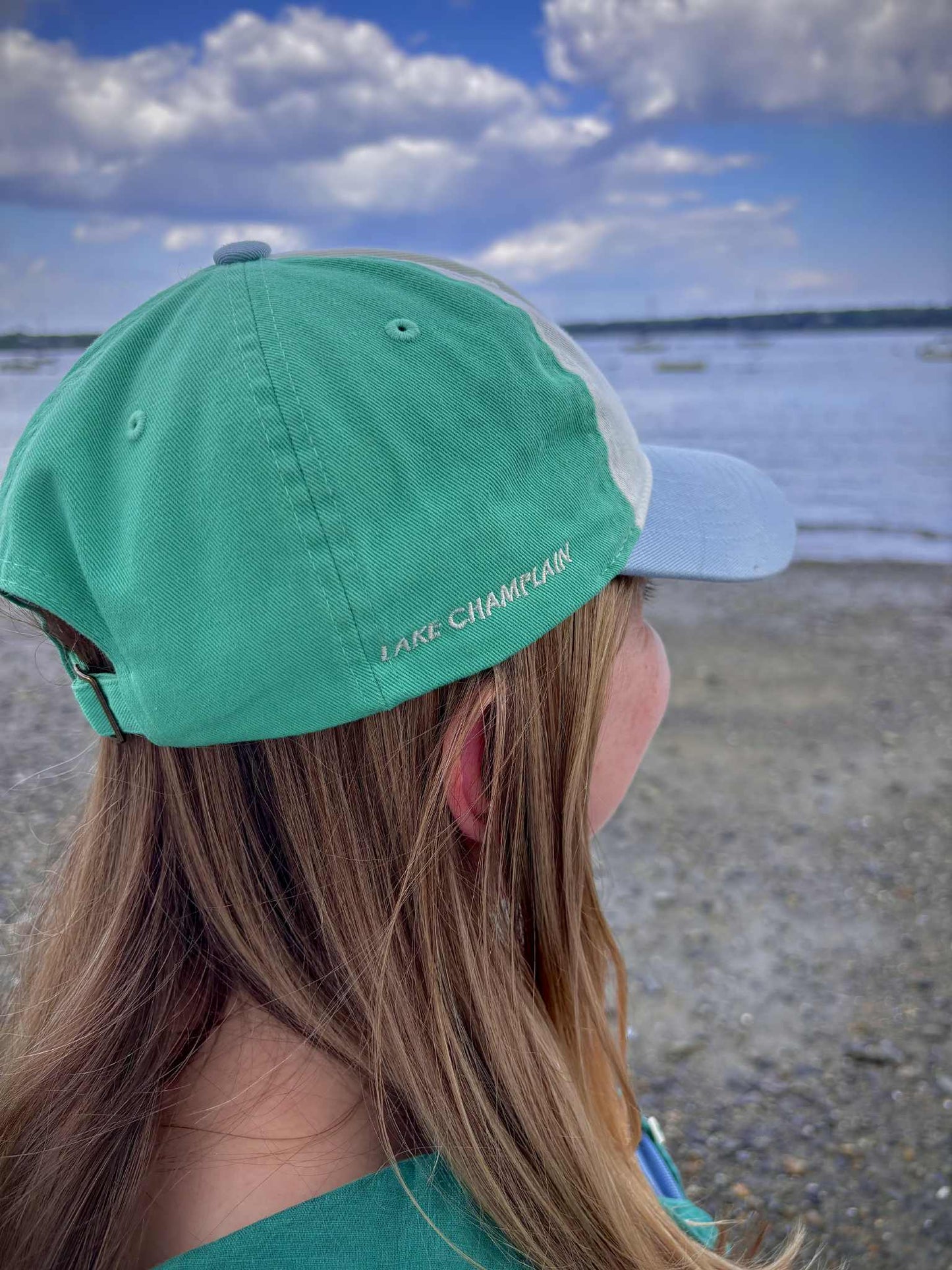 Lake Champlain Outline Dad Hat | Plattsburgh, New York | Burlington, Vermont | North Country Gift, Present | Lake Life | Adirondack | ADK