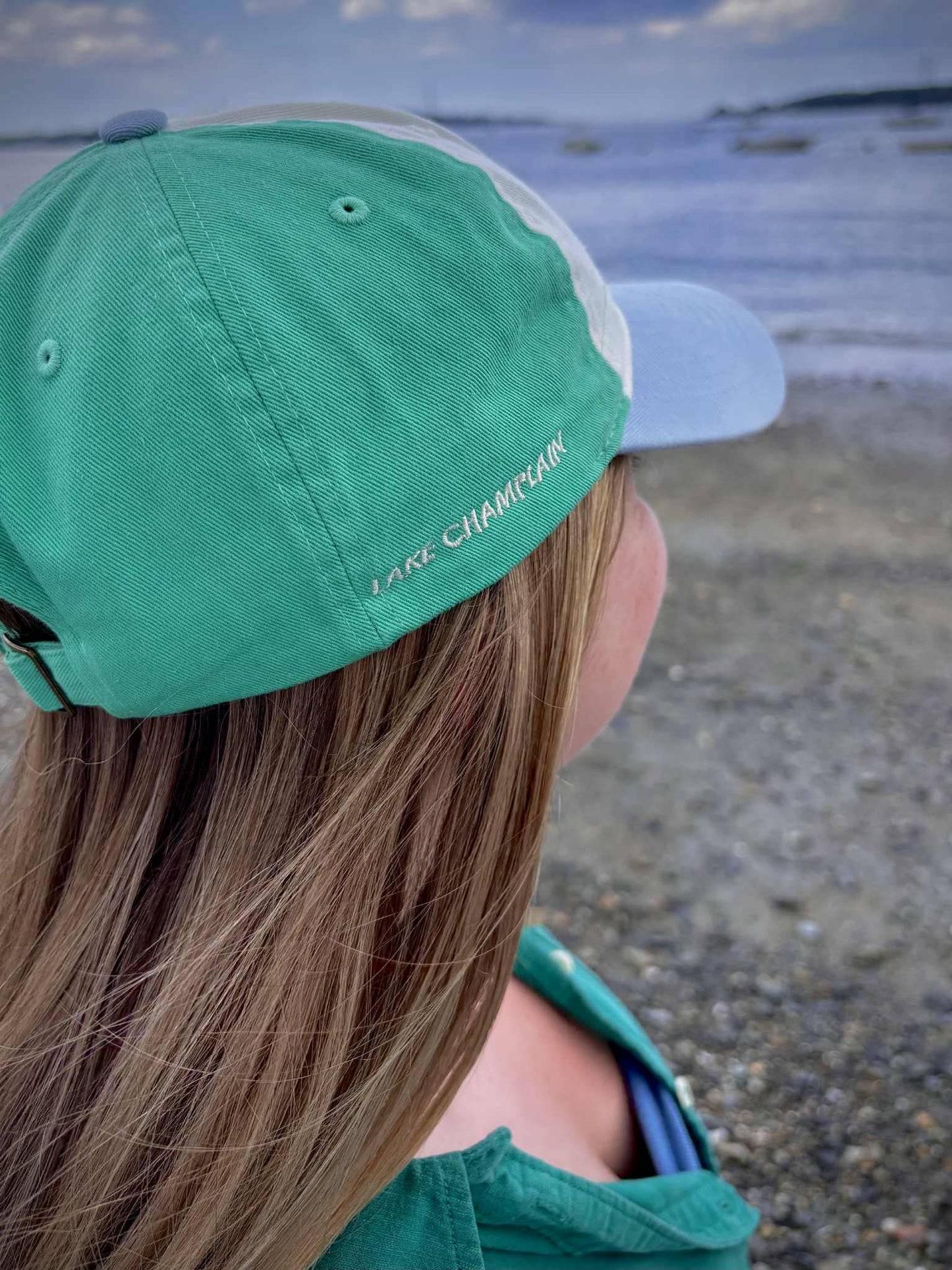 Lake Champlain Outline Dad Hat | Plattsburgh, New York | Burlington, Vermont | North Country Gift, Present | Lake Life | Adirondack | ADK