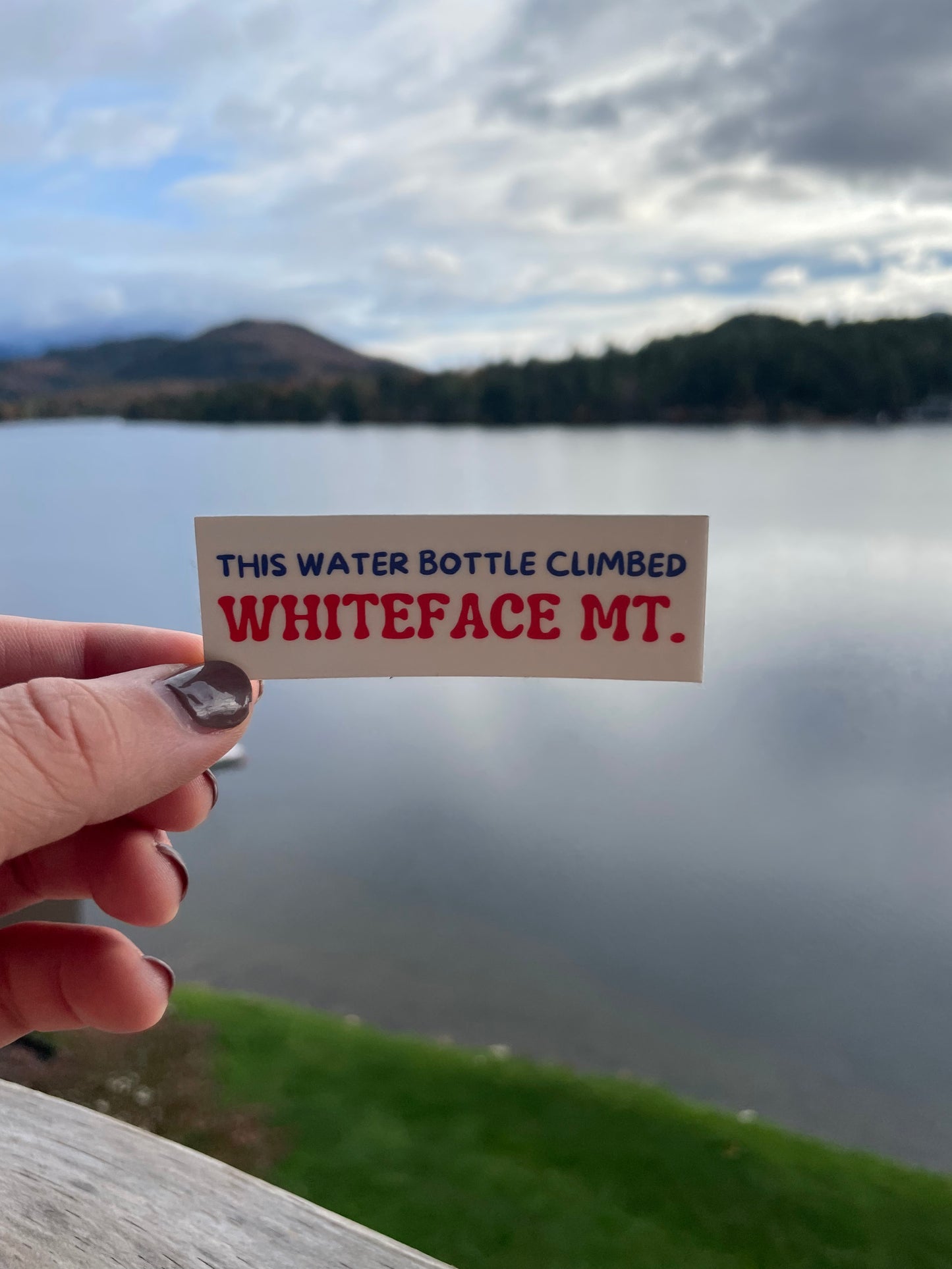 This Water Bottle Climbed Whiteface Mountain Sticker | ADK | Hiking gifts | Adirondack State Park | Mount Marcy| Water Bottle Sticker | 46er
