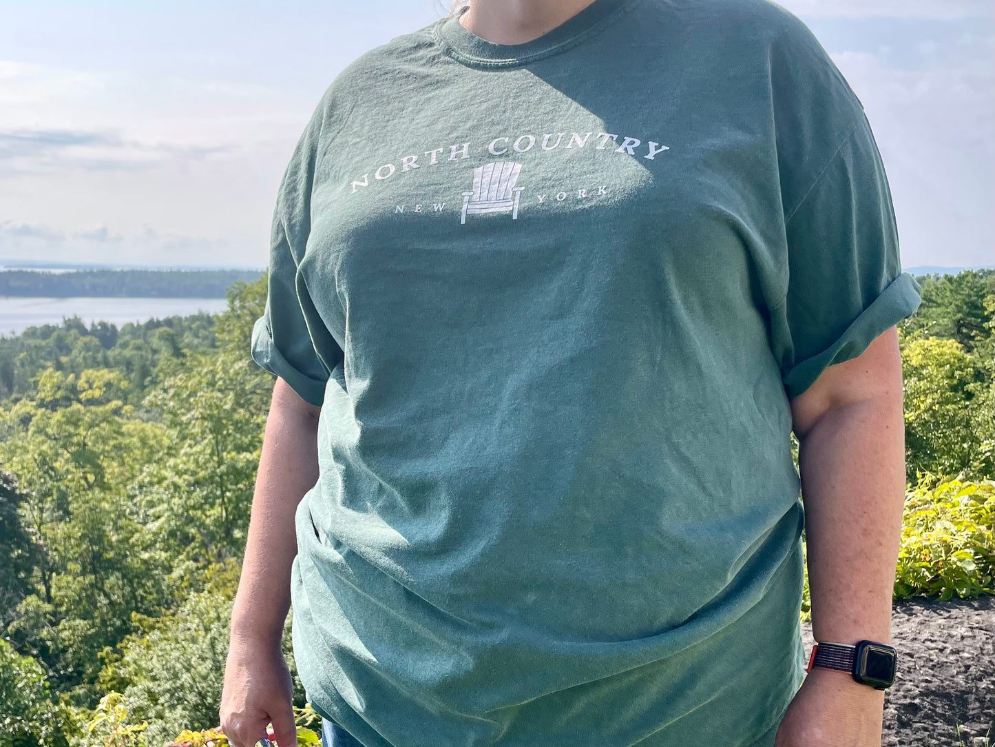 North Country Short Sleeve Shirt| Plattsburgh, New York | ADK Chair | North Country Gift | Upstate New York | Adirondack Chair | ADK | NoCo