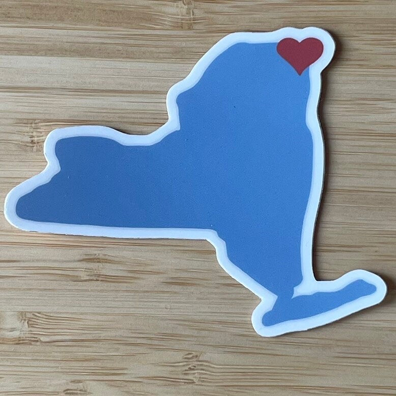 Plattsburgh NY Home Sticker: Lake Champlain, SUNY Gift