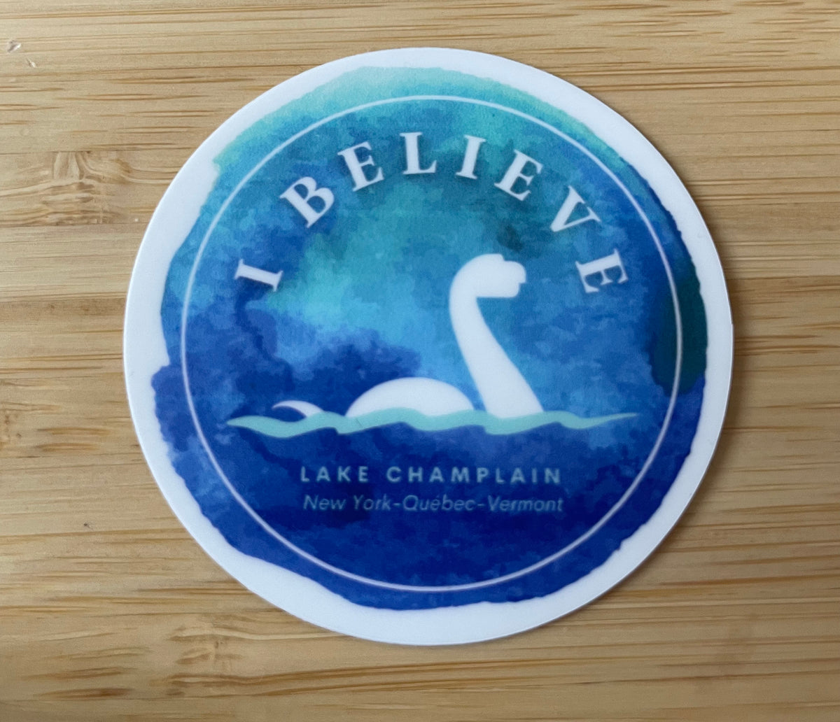 Lake Champlain Champy Sticker: I Believe Lake Monster