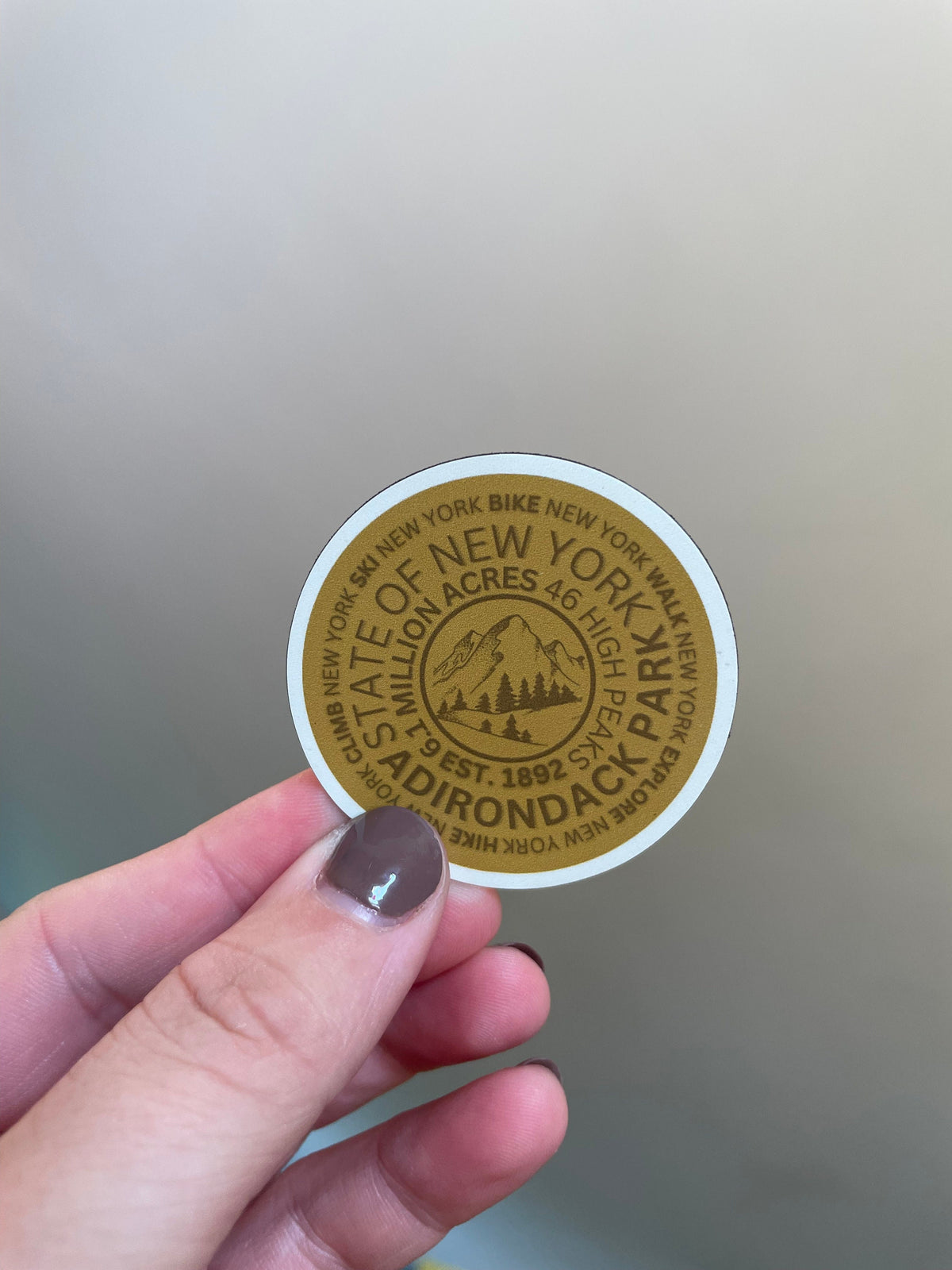 Adirondack Mountain Marker Magnet: ADK Hiking Gift