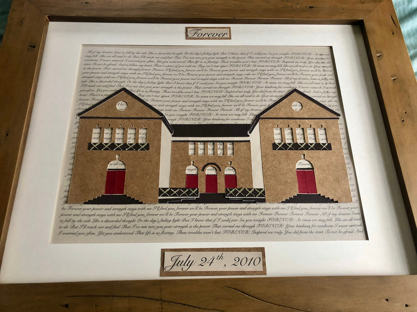 Custom Cooperstown Baseball Hall of Fame Present – Personalized Lyrics, Wedding or Anniversary Gift