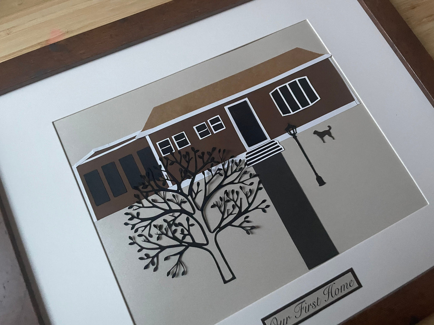 Home Portrait | Custom Home Wall Hanging | Housewarming Gift | Our First Home Sign | Home Sweet Home Sign | House Portrait | Realtor Gift