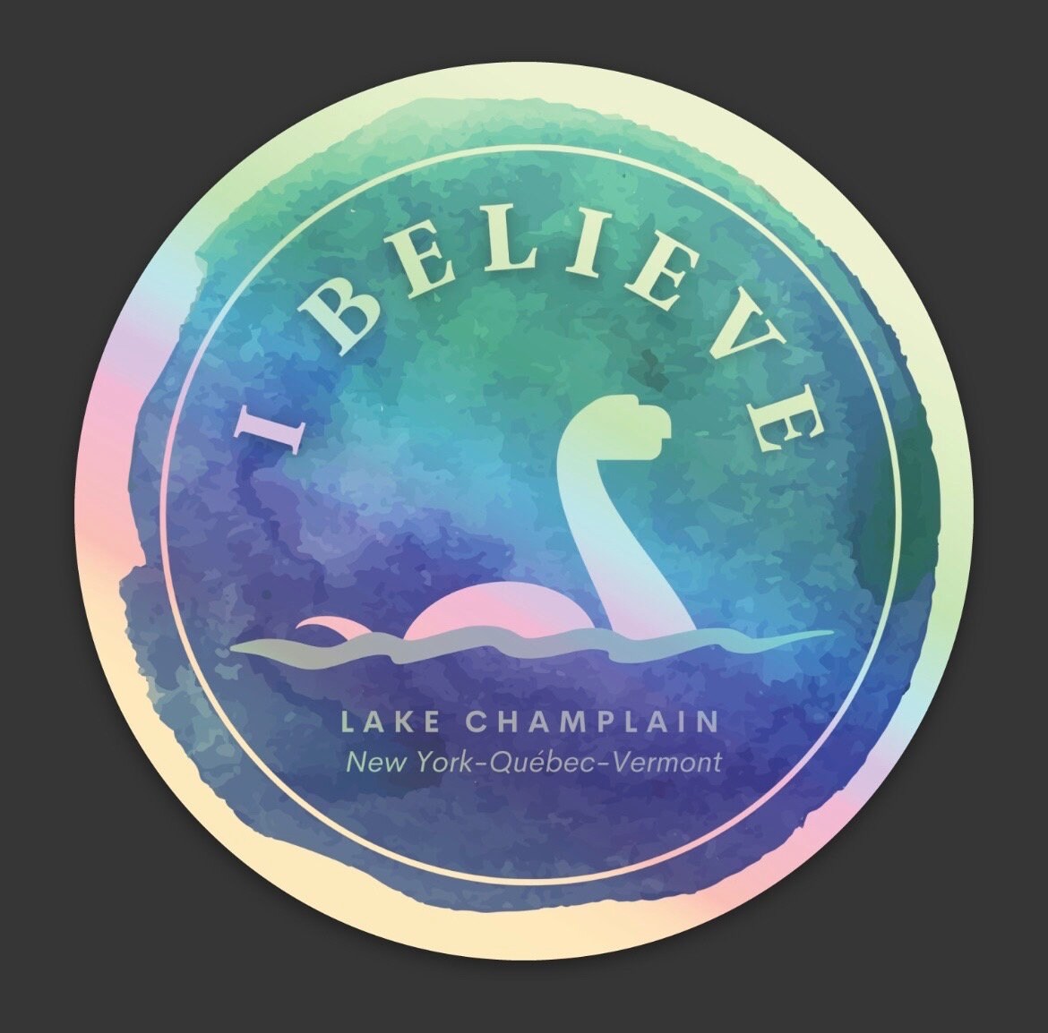 Lake Champlain Champy I Lake Monster Sticker | Plattsburgh | Burlington | I Believe | North Country gift | Water Bottle Sticker | Champ