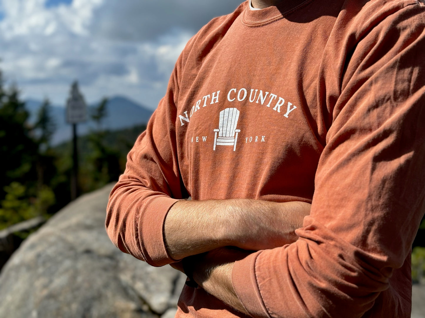 North Country Long Sleeve | Plattsburgh, New York | ADK Chair | North Country Gift | Upstate New York | Adirondack Chair | ADK | NoCo