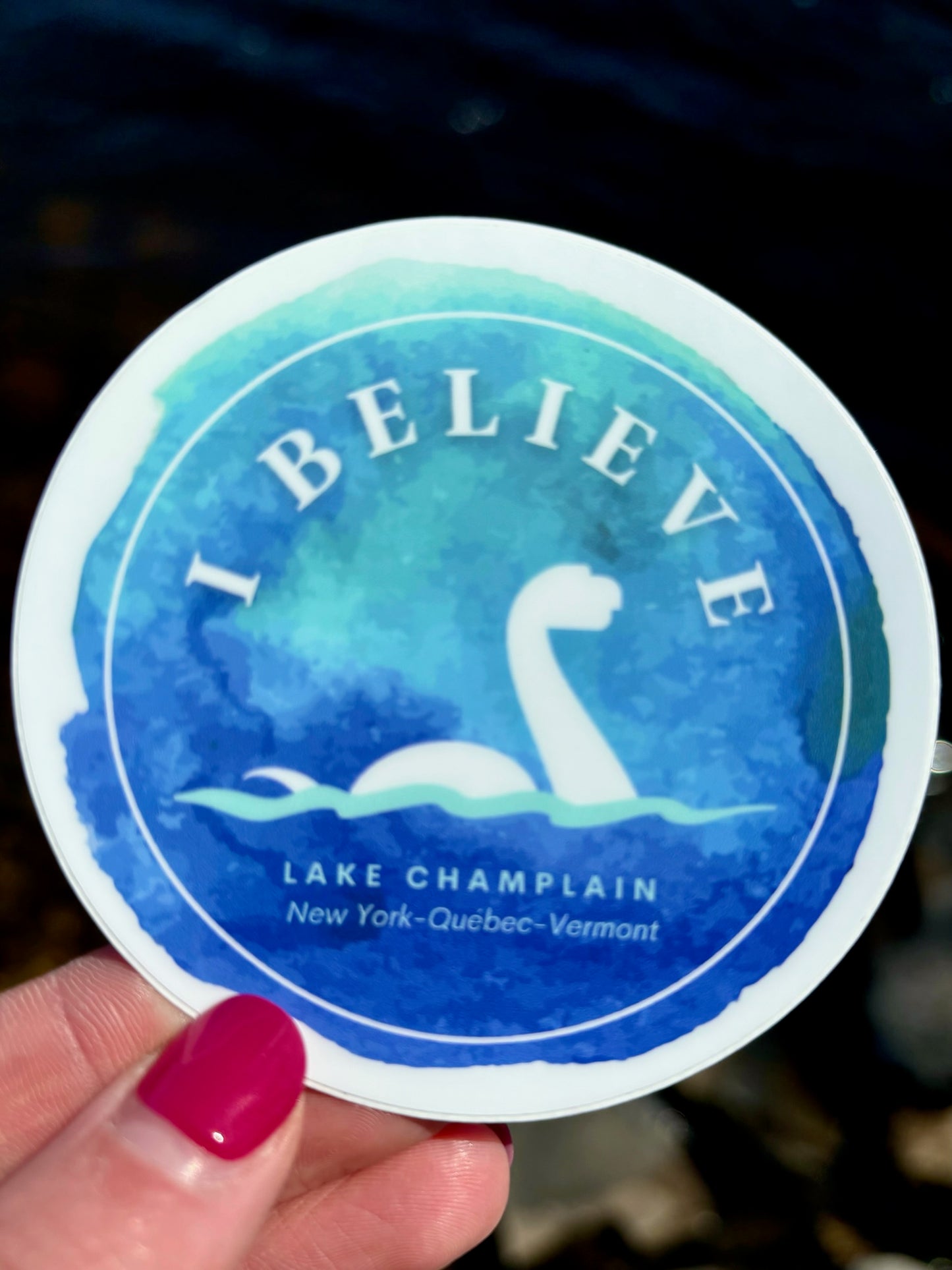 Lake Champlain Champy Magnet I Lake Monster | Plattsburgh | Burlington | I Believe | North Country gift | fridge magnet | Champ