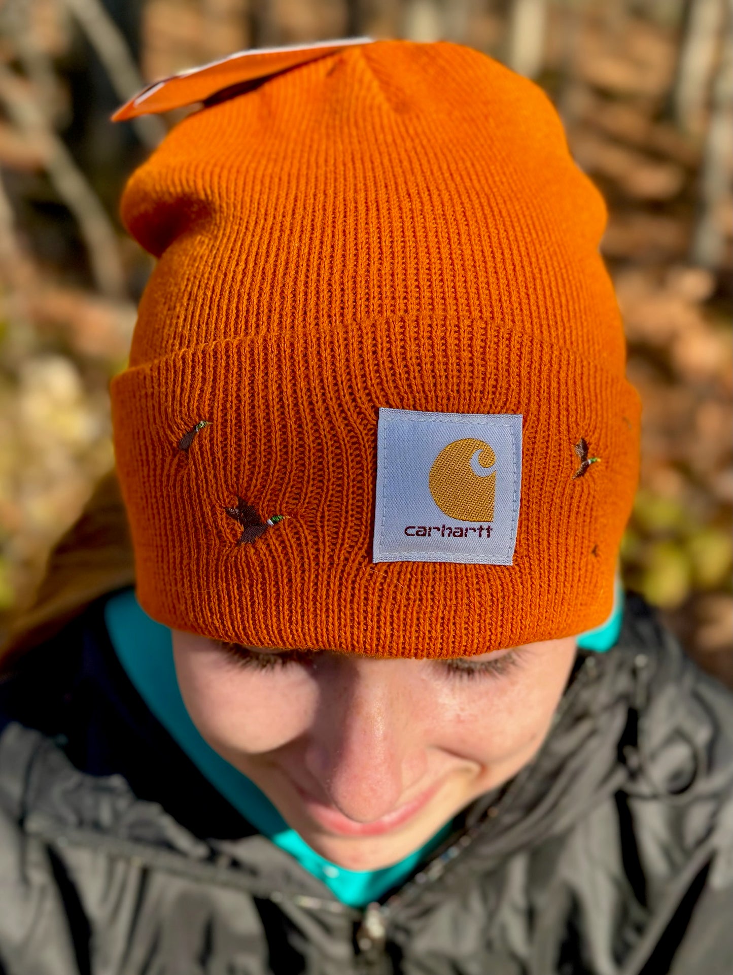 Carhartt Embroidered Mallard Beanie | Handmade | Gift for Her | Gift for Him | Gift for Duck Hunters