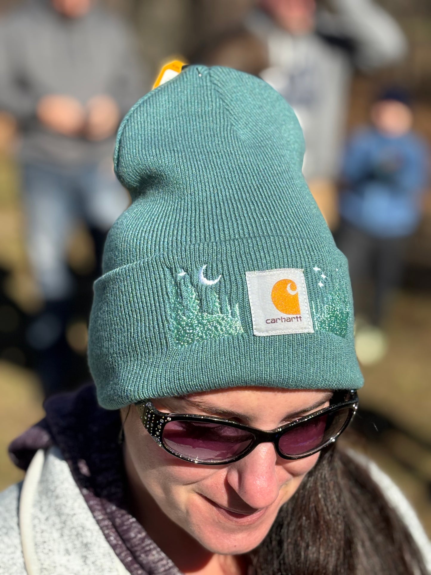 Carhartt Embroidered Trees Beanie | Handmade | Gift for Her | Gift for Him | Unique Embroidered Winter Hat