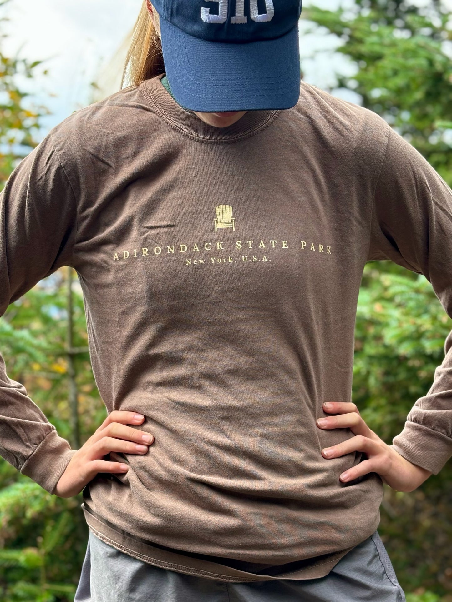 Adirondack Park Long Sleeve Shirt | Plattsburgh, New York | Burlington, Vermont | North Country Gift, Present | Lake Placid | ADK | Saranac