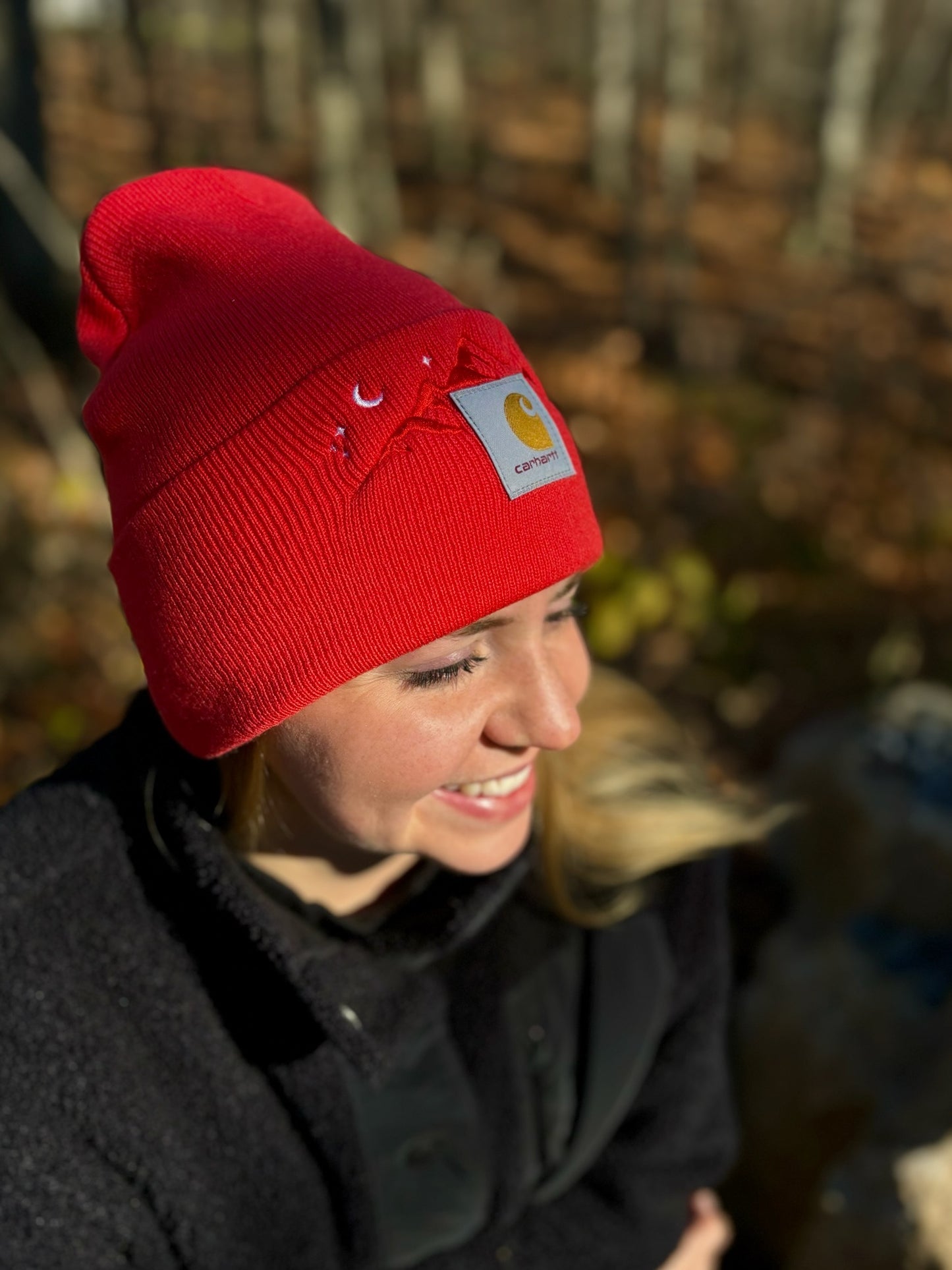 Carhartt Mountain Beanie | Handmade | Gift for Her | Gift for Him | Unique Embroidered Winter Hat