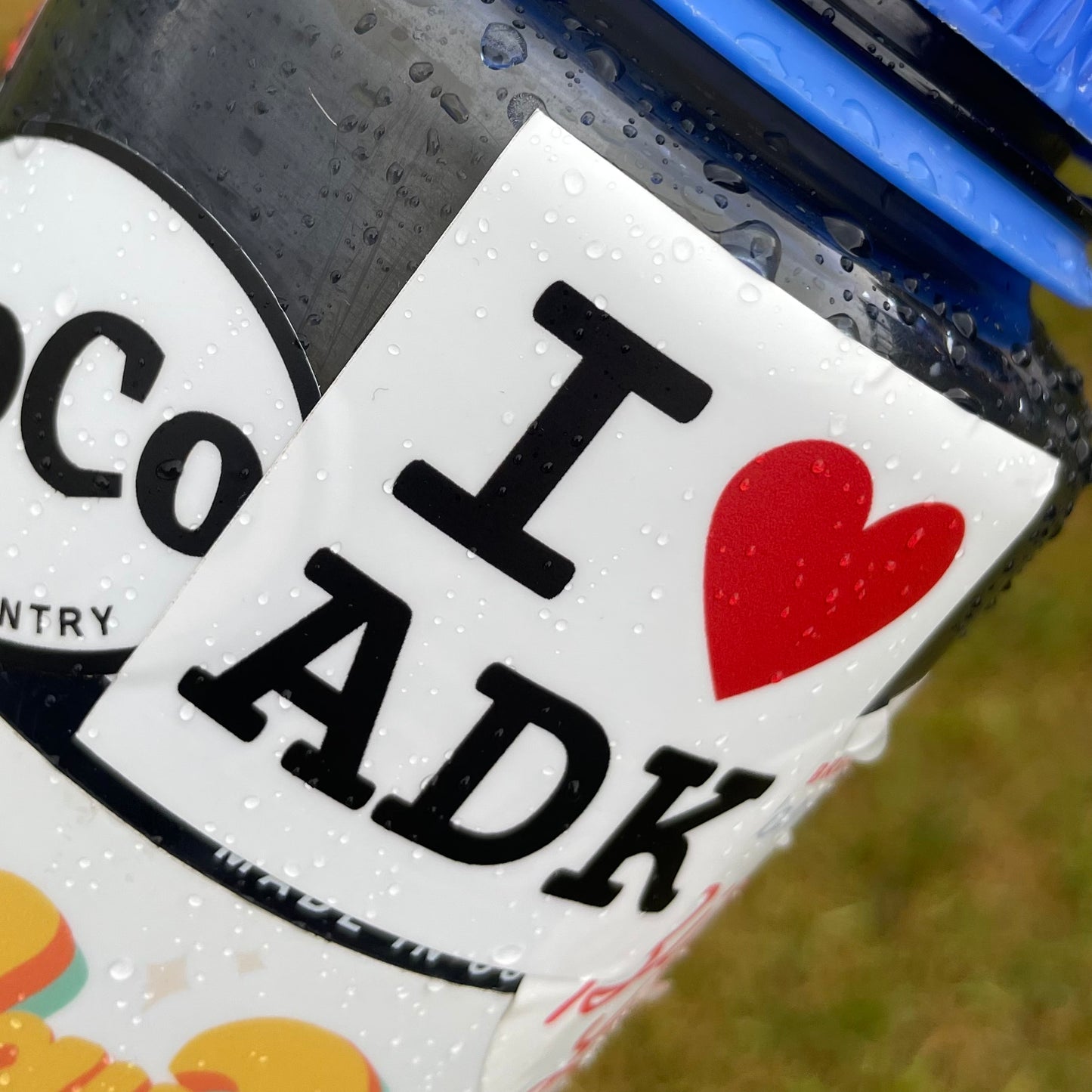 I Heart ADK Sticker| Hiking gifts | Adirondack State Park | Mount Marcy | Whiteface | Water Bottle Sticker | 46er | Lake Placid | I love ADK