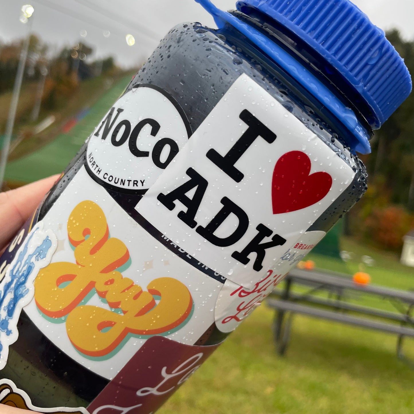 I Heart ADK Sticker| Hiking gifts | Adirondack State Park | Mount Marcy | Whiteface | Water Bottle Sticker | 46er | Lake Placid | I love ADK