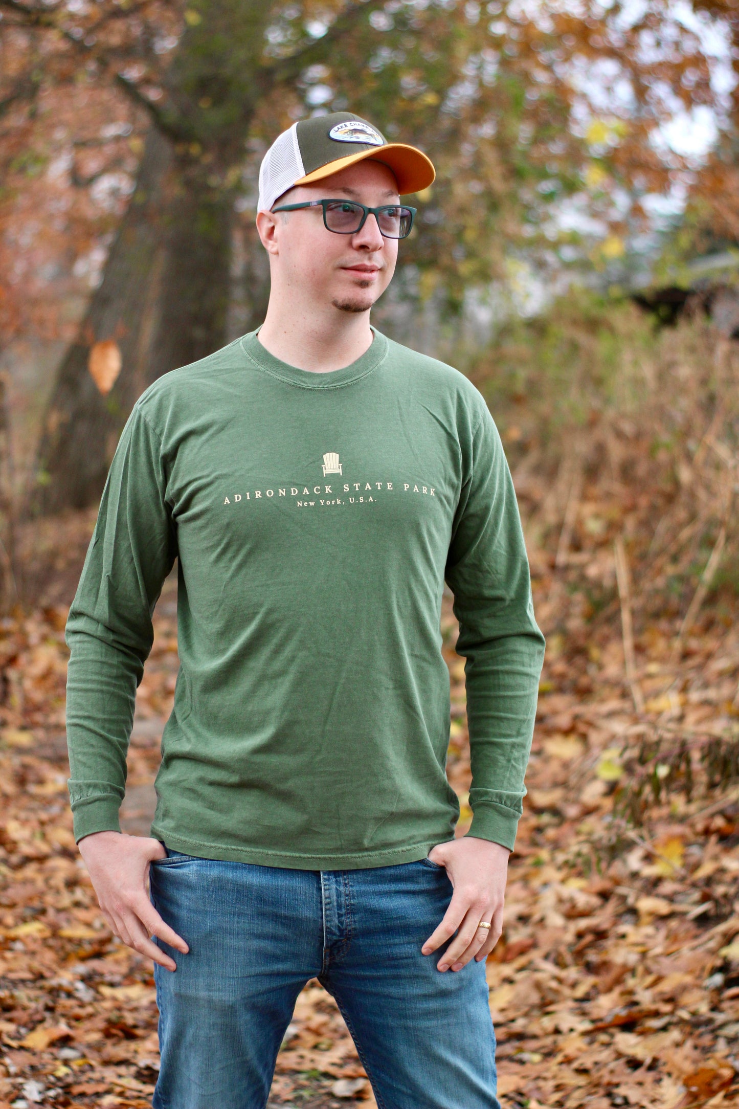 Adirondack Park Long Sleeve Shirt | Plattsburgh, New York | Burlington, Vermont | North Country Gift, Present | Lake Placid | ADK | Saranac