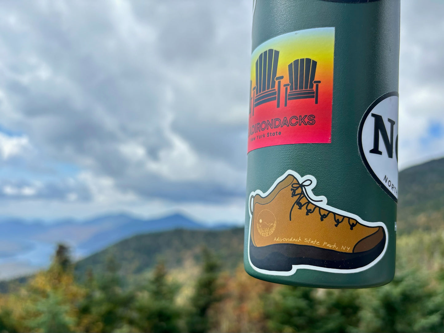 Adirondack Mountain Hiking Boot Sticker | ADK | Hiking gifts | Adirondack State Park | Mount Marcy | Whiteface | Water Bottle Sticker | 46er