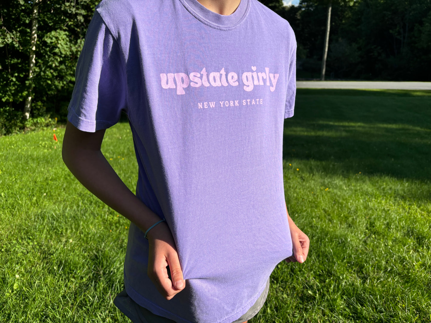 Upstate Girly New York State T- Shirt