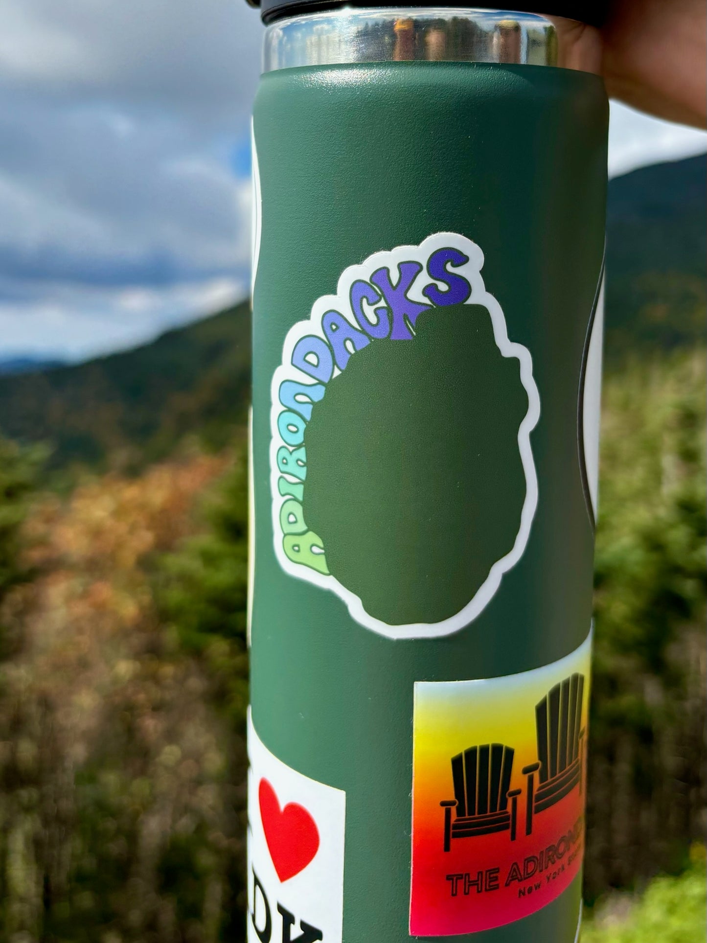 Adirondack Park Sticker | ADK | Hiking gifts | Adirondack State Park | Mount Marcy | Whiteface | Water Bottle Sticker | 46er | Lake Placid