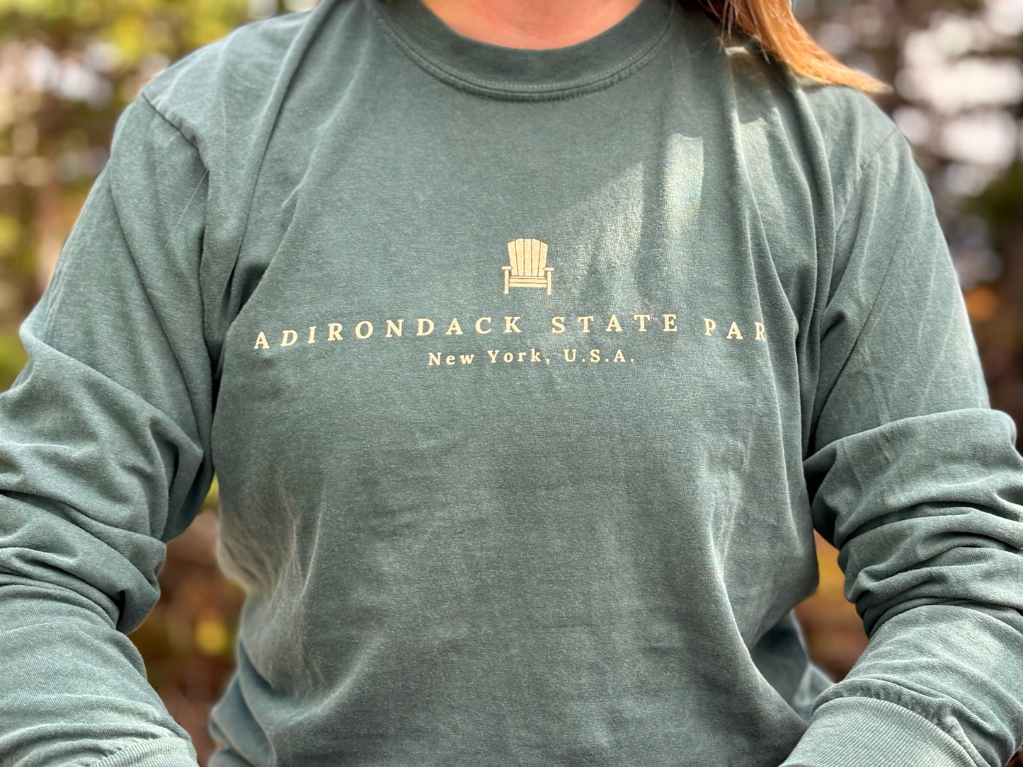 Adirondack Park Long Sleeve Shirt | Plattsburgh, New York | Burlington, Vermont | North Country Gift, Present | Lake Placid | ADK | Saranac