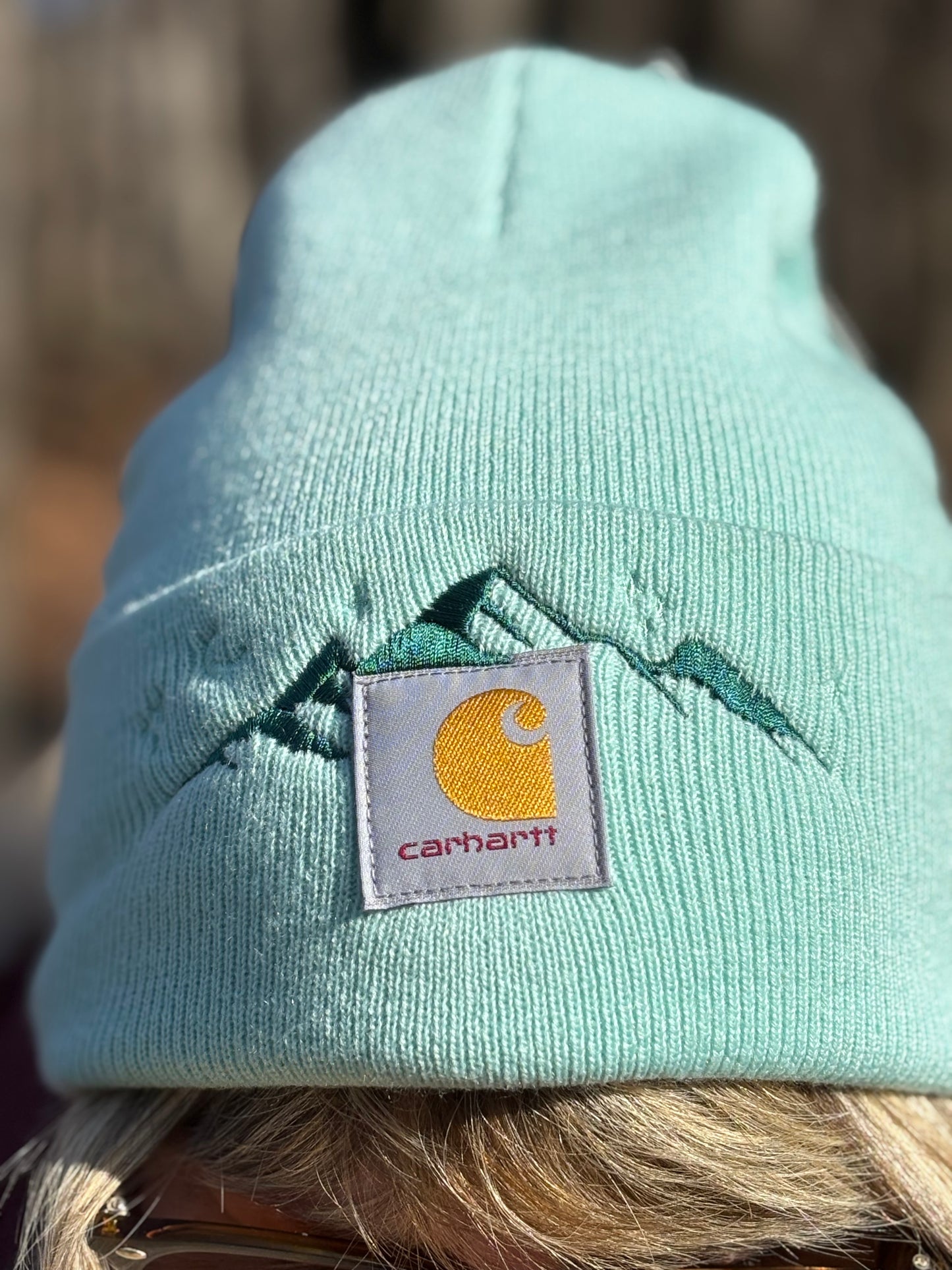 Carhartt Mountain Beanie | Handmade | Gift for Her | Gift for Him | Unique Embroidered Winter Hat