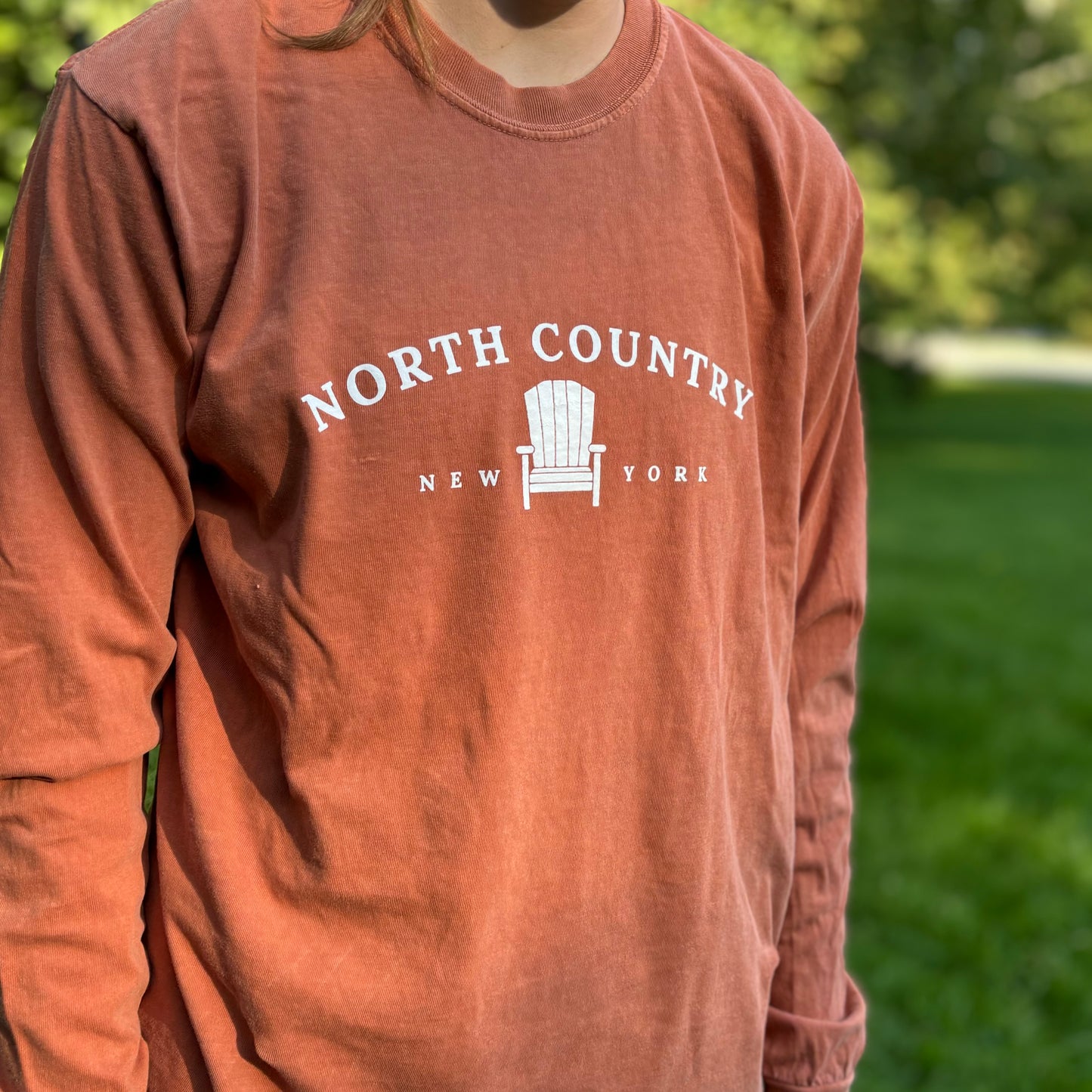 North Country Long Sleeve | Plattsburgh, New York | ADK Chair | North Country Gift | Upstate New York | Adirondack Chair | ADK | NoCo