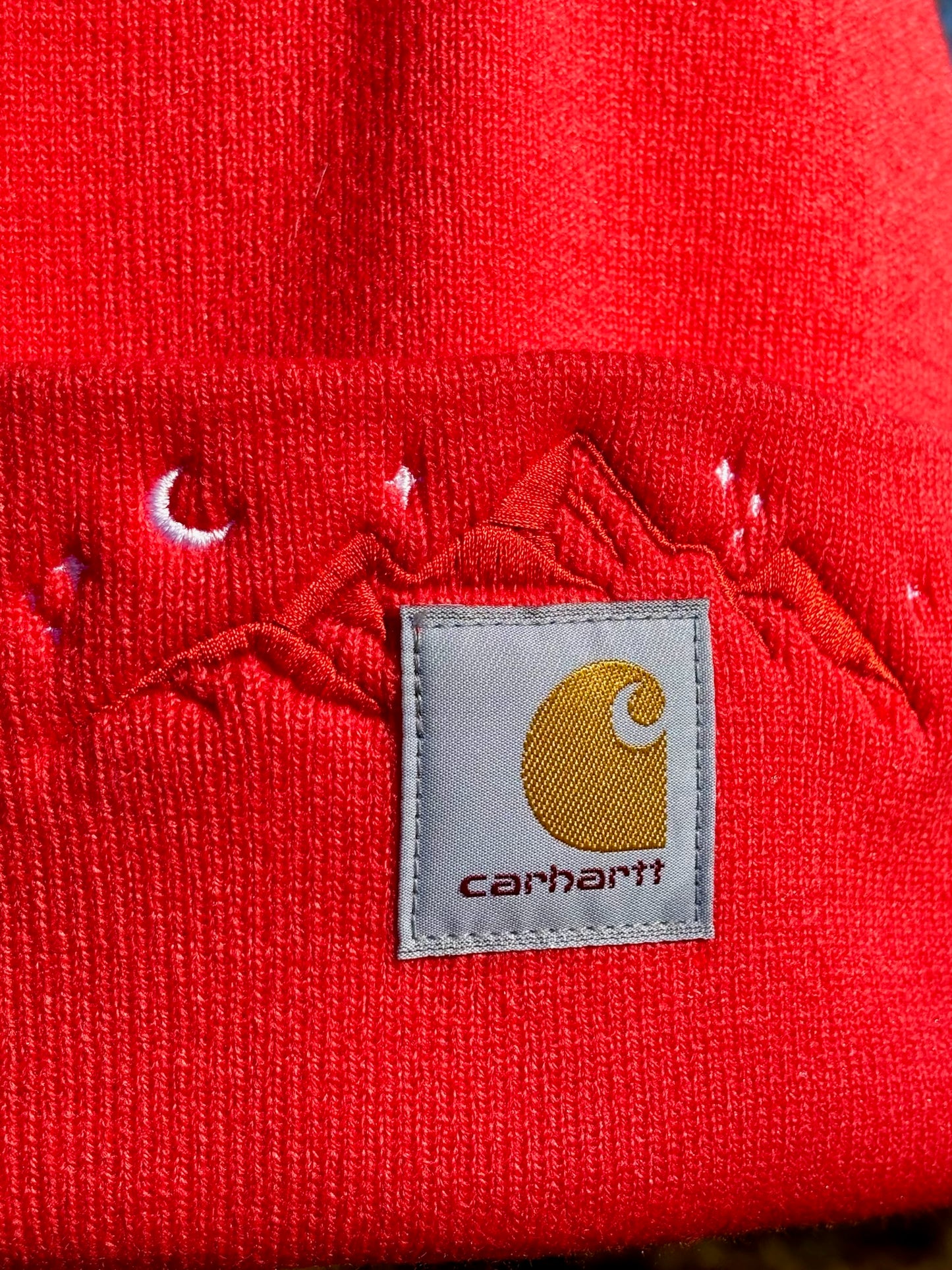 Carhartt Mountain Beanie | Handmade | Gift for Her | Gift for Him | Unique Embroidered Winter Hat