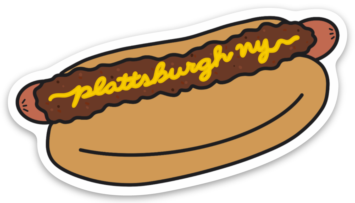 Plattsburgh, NY Michigan Hot Dog Magnet