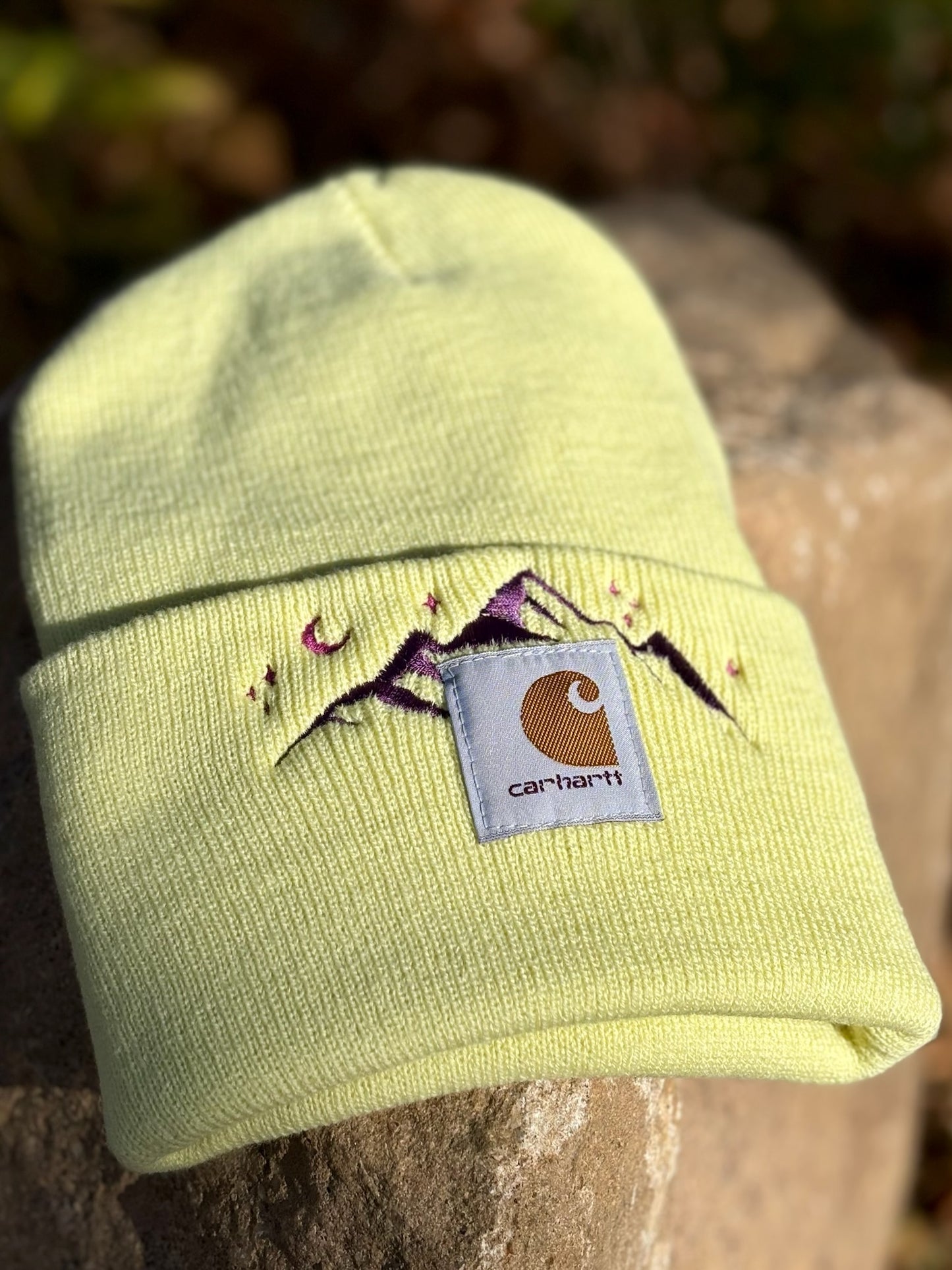 Carhartt Mountain Beanie | Handmade | Gift for Her | Gift for Him | Unique Embroidered Winter Hat