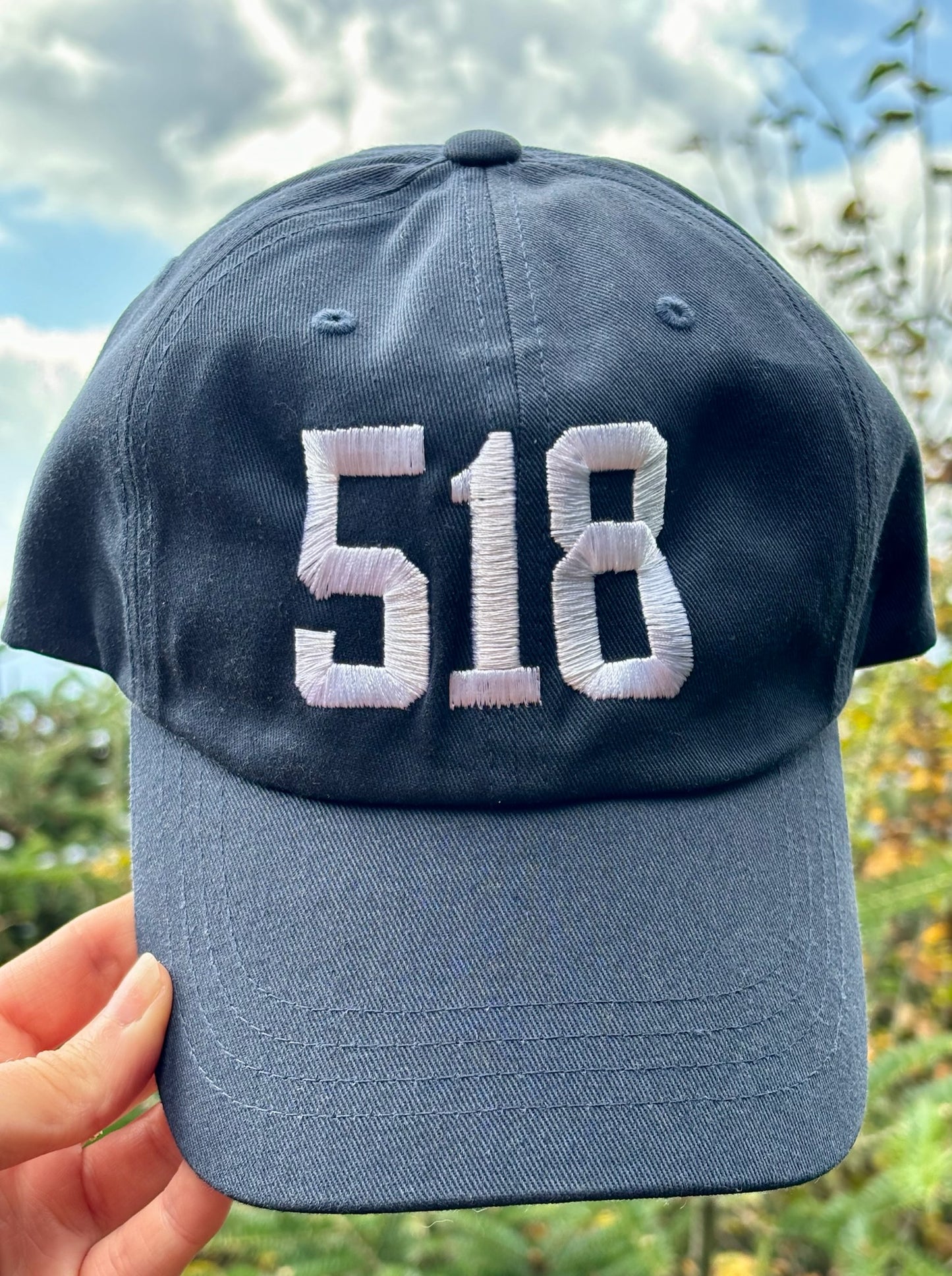 518 Embroidered Hat | The Real Upstate NY | Plattsburgh | Albany | North Country | 518 | Potsdam | New York | SUNY upstate | Lake George | Adirondacks | NY