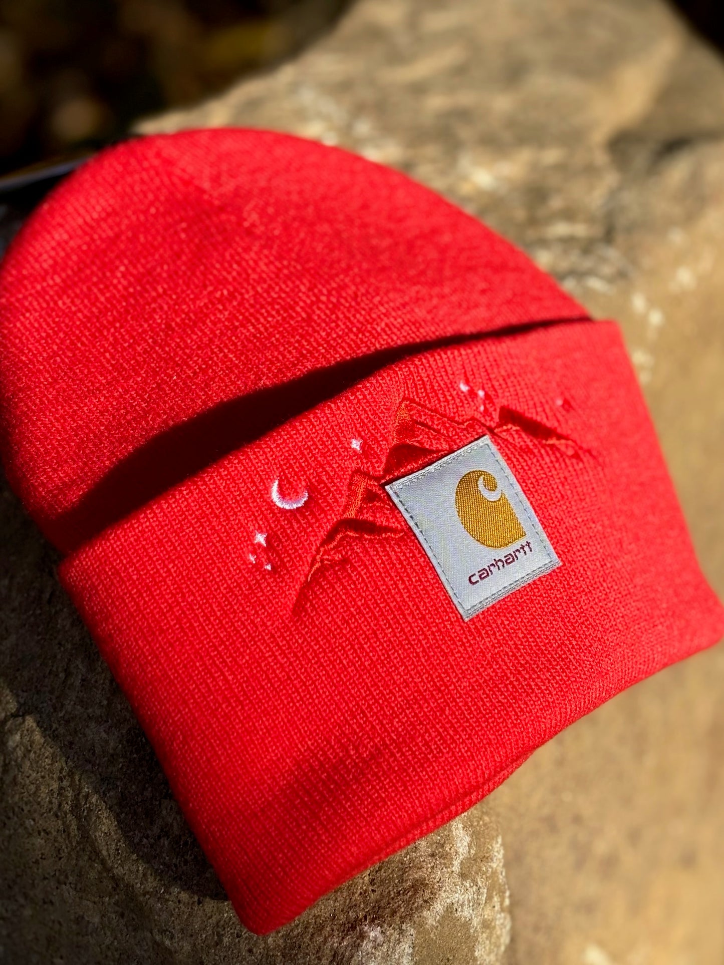 Carhartt Mountain Beanie | Handmade | Gift for Her | Gift for Him | Unique Embroidered Winter Hat