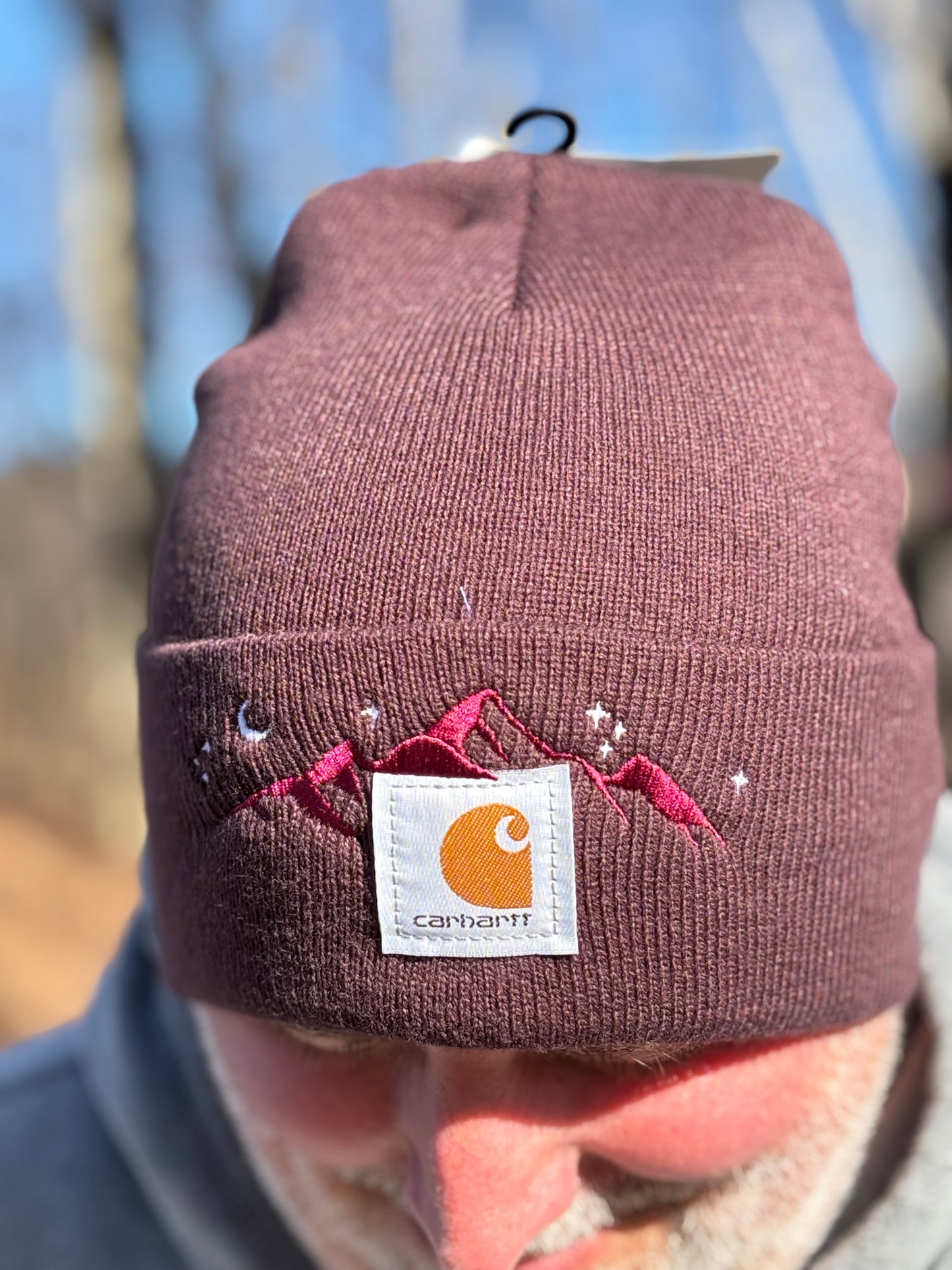 Carhartt Mountain Beanie | Handmade | Gift for Her | Gift for Him | Unique Embroidered Winter Hat