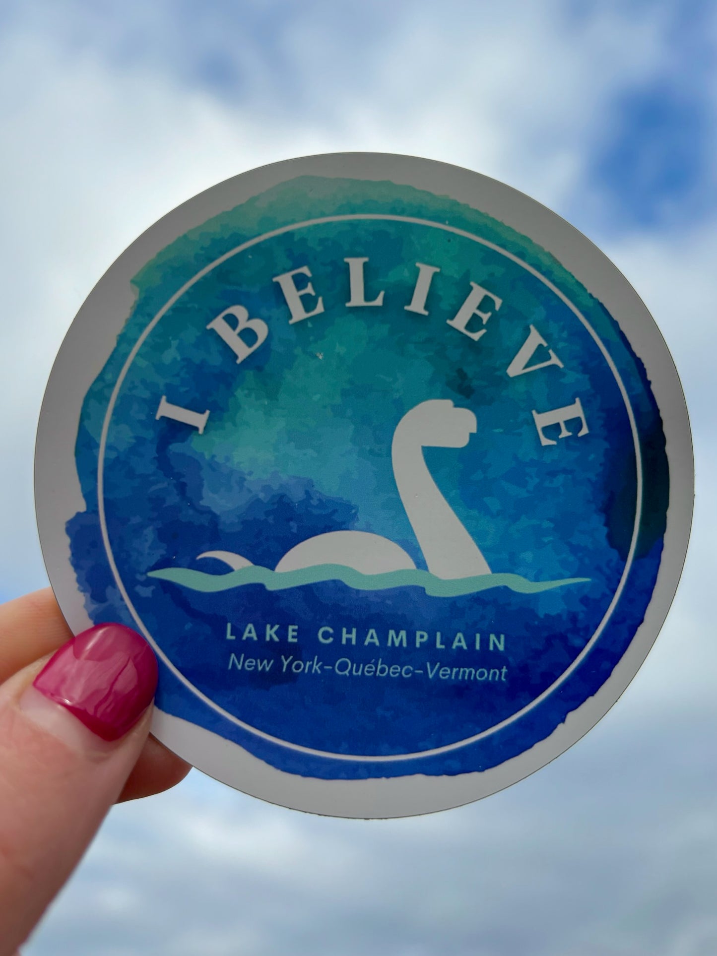 Lake Champlain Champy Magnet I Lake Monster | Plattsburgh | Burlington | I Believe | North Country gift | fridge magnet | Champ