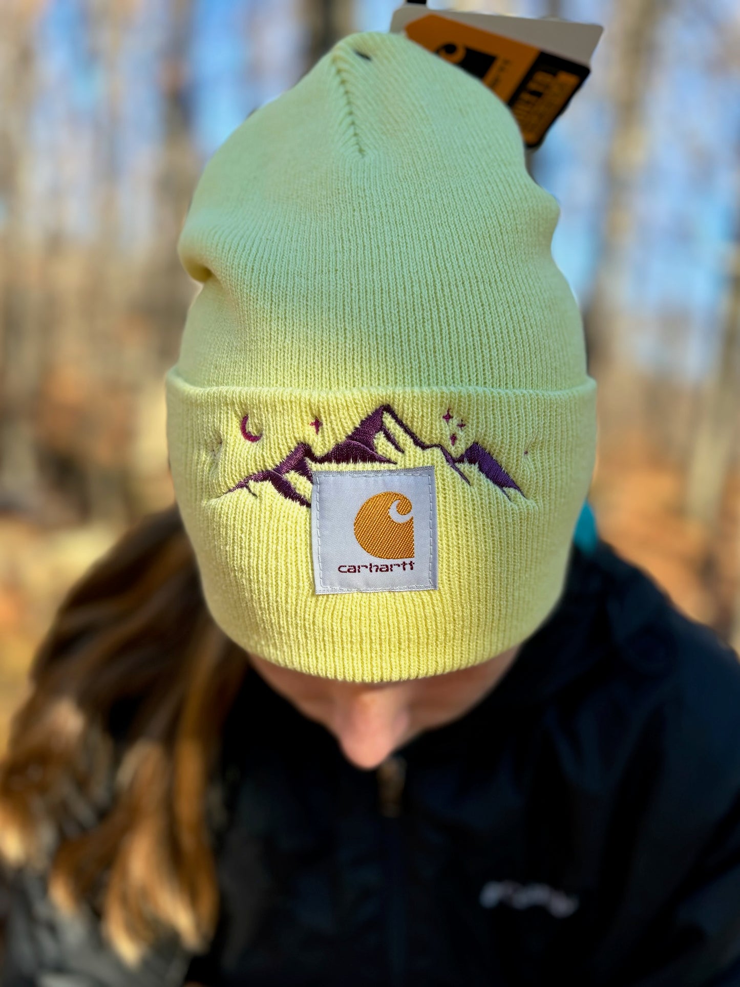 Carhartt Mountain Beanie | Handmade | Gift for Her | Gift for Him | Unique Embroidered Winter Hat