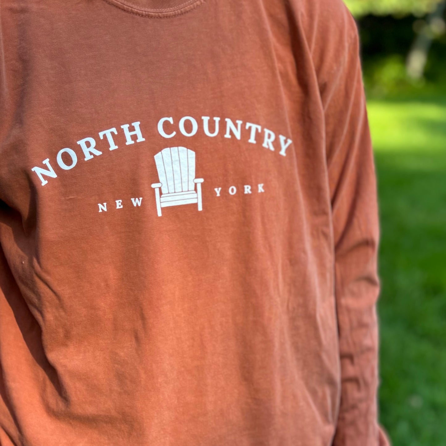 North Country Long Sleeve | Plattsburgh, New York | ADK Chair | North Country Gift | Upstate New York | Adirondack Chair | ADK | NoCo