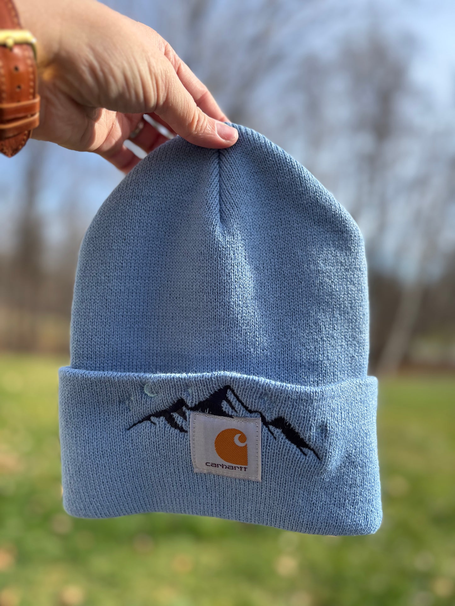 Carhartt Mountain Beanie | Handmade | Gift for Her | Gift for Him | Unique Embroidered Winter Hat