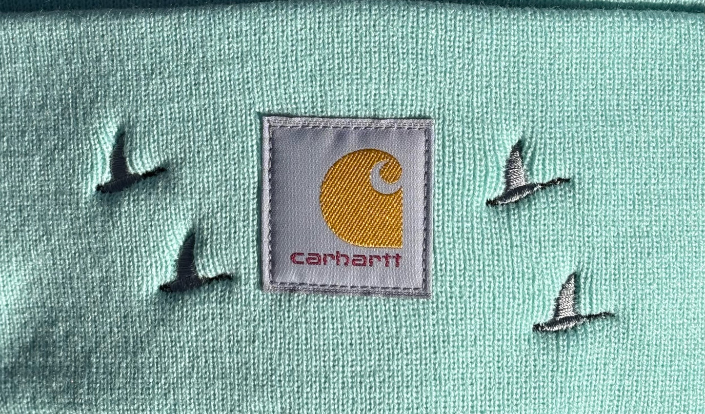 Carhartt Candian Geese Beanie | Handmade | Gift for Her | Gift for Him | Unique Embroidered Winter Hat