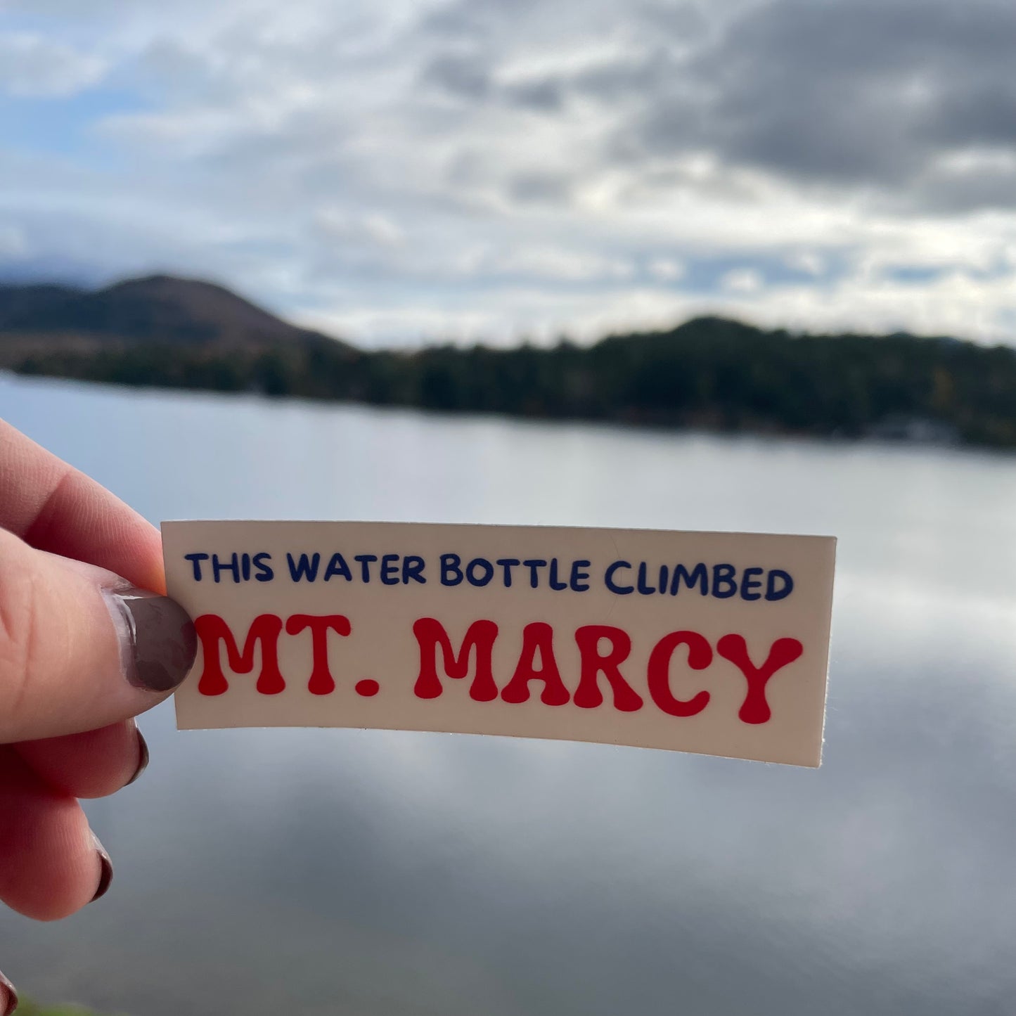 This Water Bottle Climbed Mt. Marcy Sticker | ADK | Hiking gifts | Adirondack State Park | Mount Marcy| Water Bottle Sticker | 46er