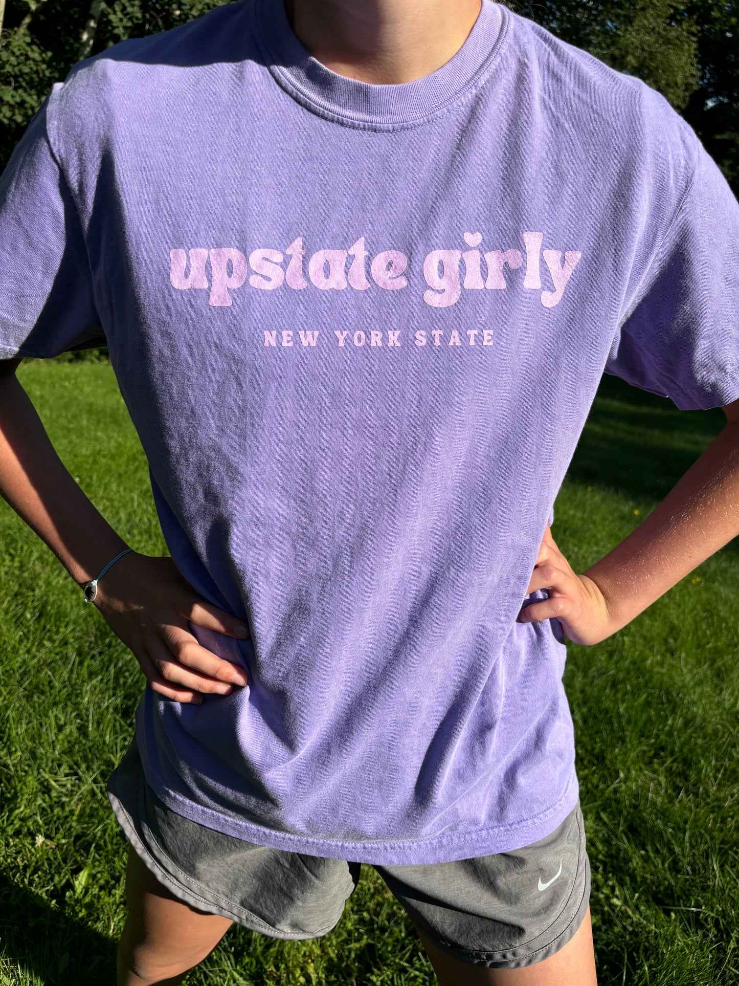 Upstate Girly New York State T- Shirt