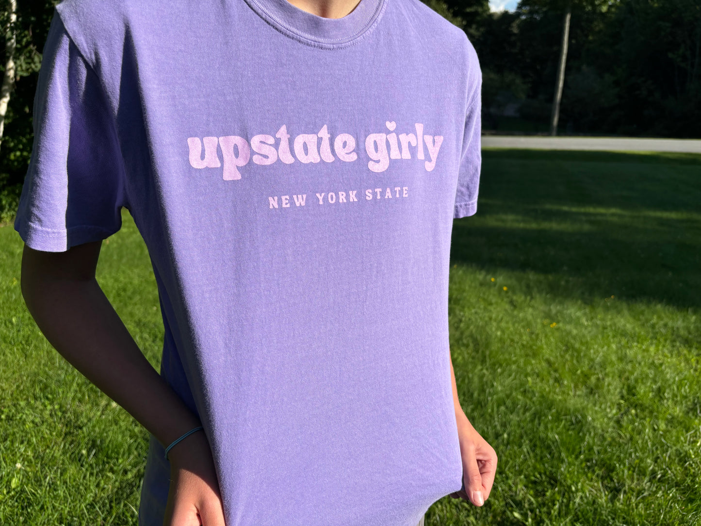 Upstate Girly New York State T- Shirt