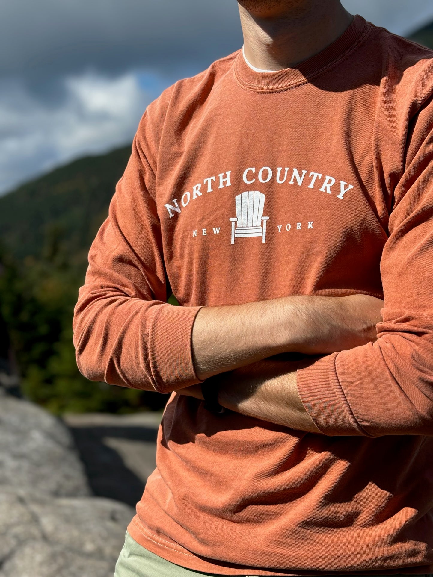 North Country Long Sleeve | Plattsburgh, New York | ADK Chair | North Country Gift | Upstate New York | Adirondack Chair | ADK | NoCo