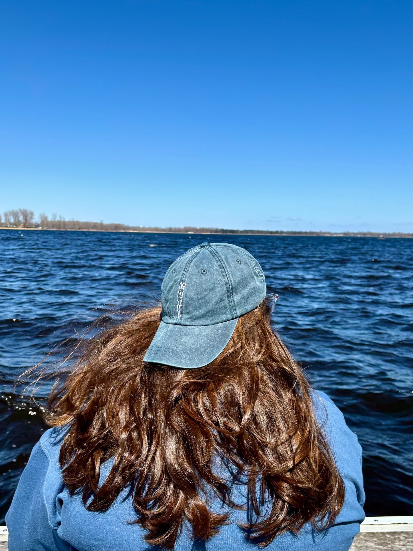 Lake Champlain Outline Dad Hat | Plattsburgh, New York | Burlington, Vermont | North Country Gift, Present | Lake Life | Adirondack | ADK