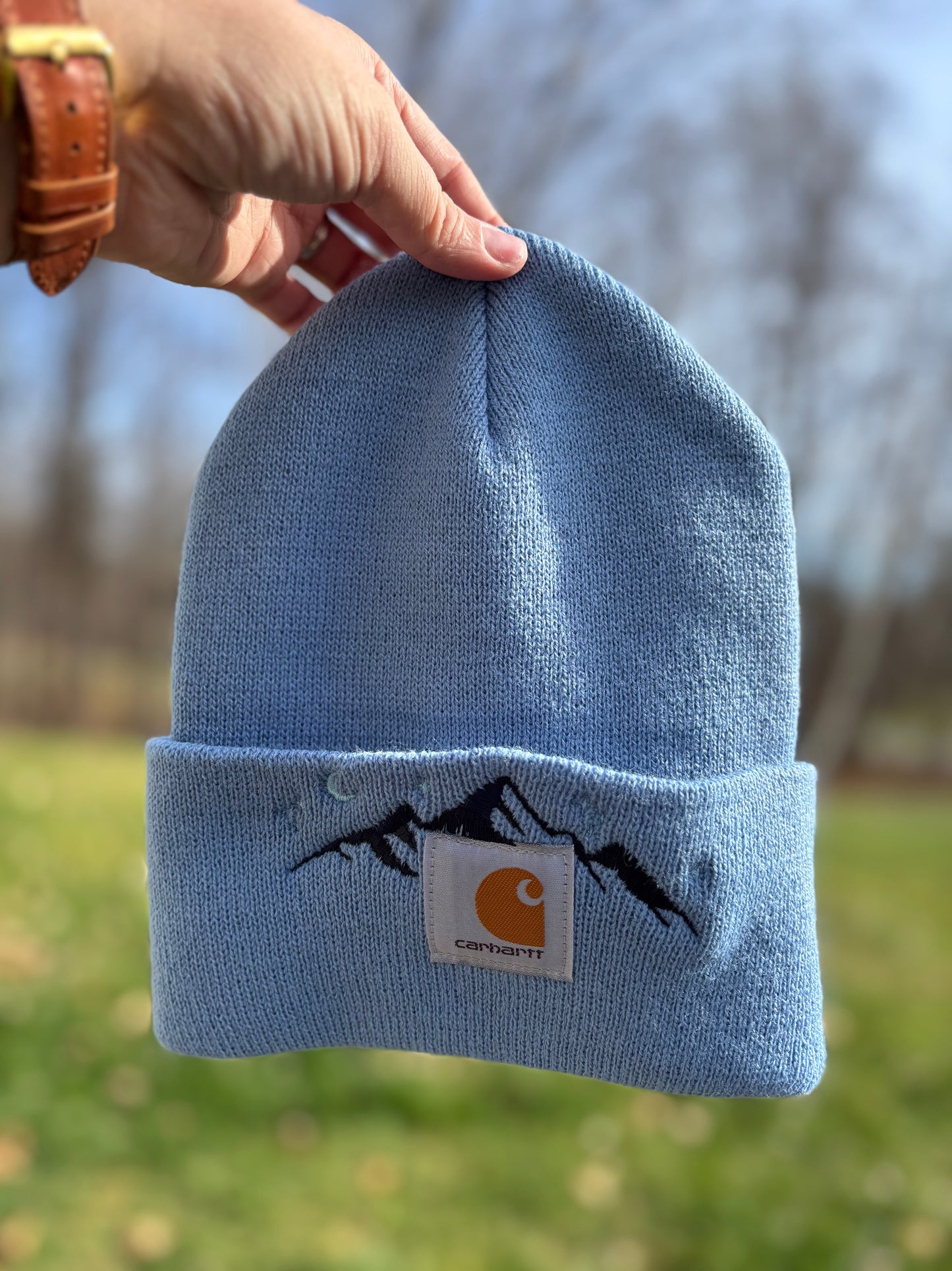 Carhartt Mountain Beanie | Handmade | Gift for Her | Gift for Him | Unique Embroidered Winter Hat