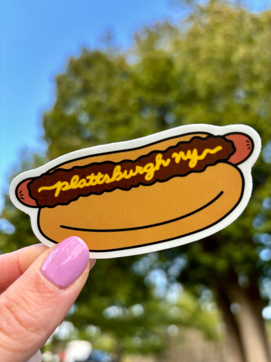 Plattsburgh, NY Michigan Hot Dog Sticker