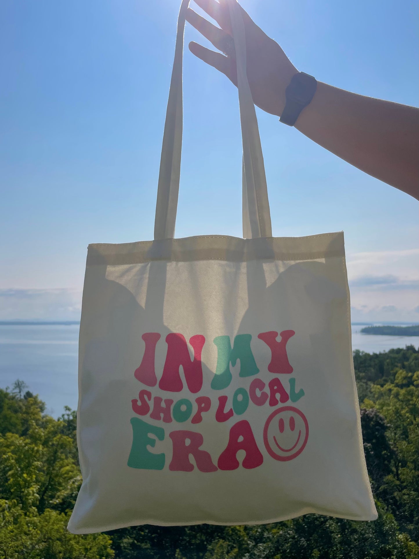 In My Shop Local Era :) Tote Bag | Support Local | Shop Small | Small Business Saturday Reusable Shop Local Tote | Support Upstate Business