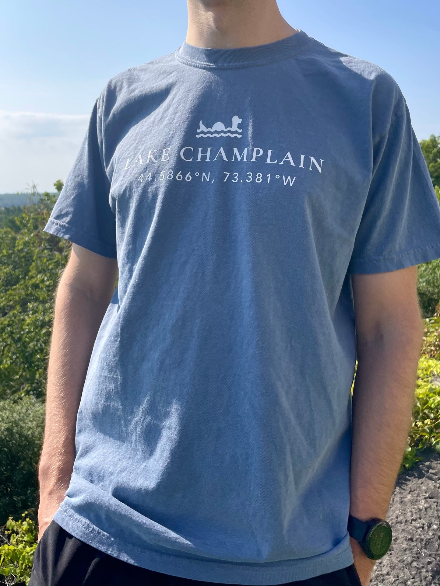 Lake Champlain Short Sleeve Shirt | Plattsburgh, New York | Burlington, Vermont | North Country Gift, Present | Fisherman Gifts | Sailing |