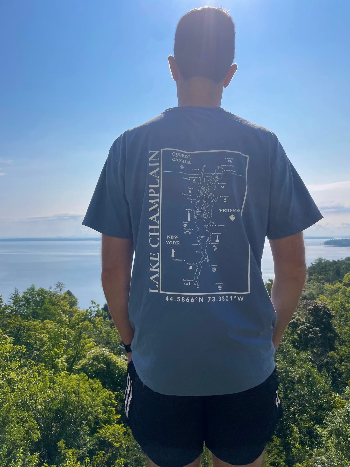 Lake Champlain Short Sleeve Shirt | Plattsburgh, New York | Burlington, Vermont | North Country Gift, Present | Fisherman Gifts | Sailing |