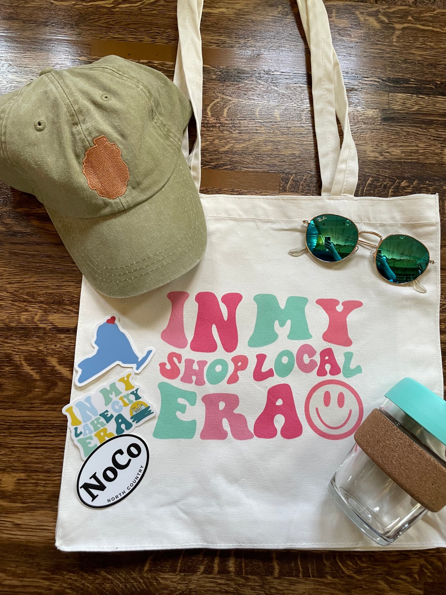 In My Shop Local Era :) Tote Bag | Support Local | Shop Small | Small Business Saturday Reusable Shop Local Tote | Support Upstate Business