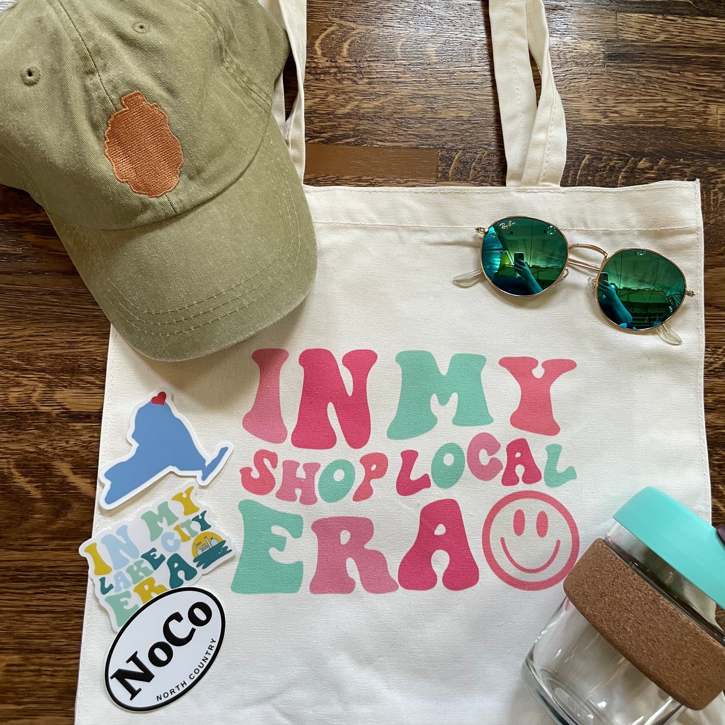 In My Shop Local Era :) Tote Bag | Support Local | Shop Small | Small Business Saturday Reusable Shop Local Tote | Support Upstate Business